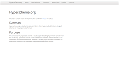 Desktop Screenshot of hyperschema.org